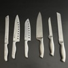 Kockknivar, 6st, rostfritt.
