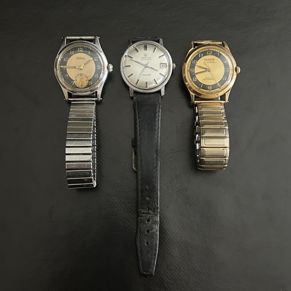 Armbandsur, 3st, varav två Certina.