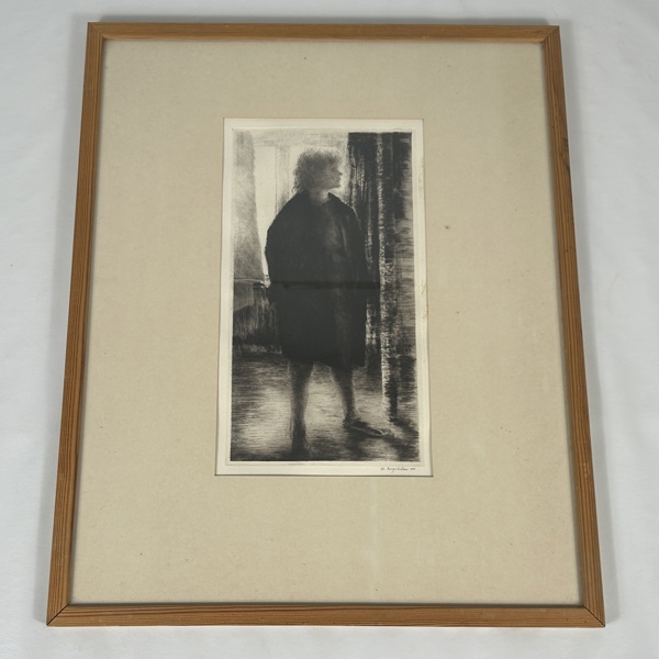 Urban Engström. Etsning, signerad.