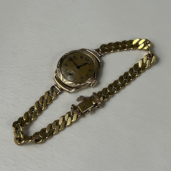 Damarmbandsur, 14k guld.