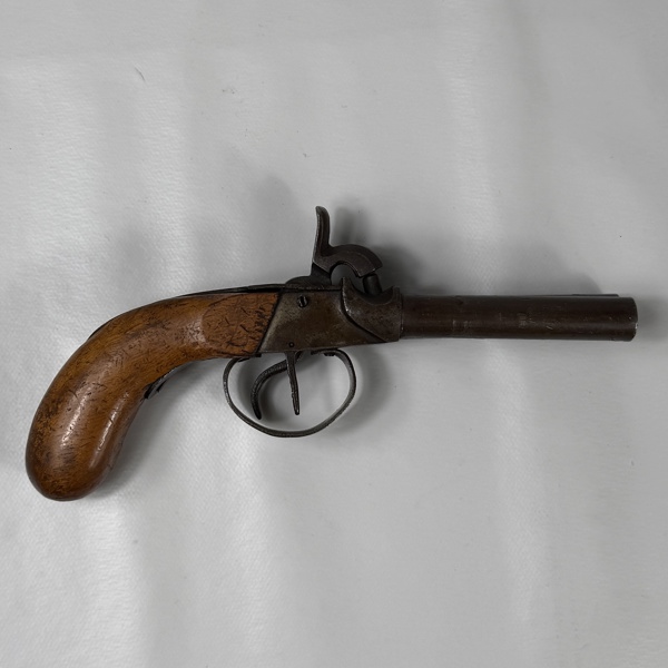 Dubbelpipig slaglåspistol, Belgien.