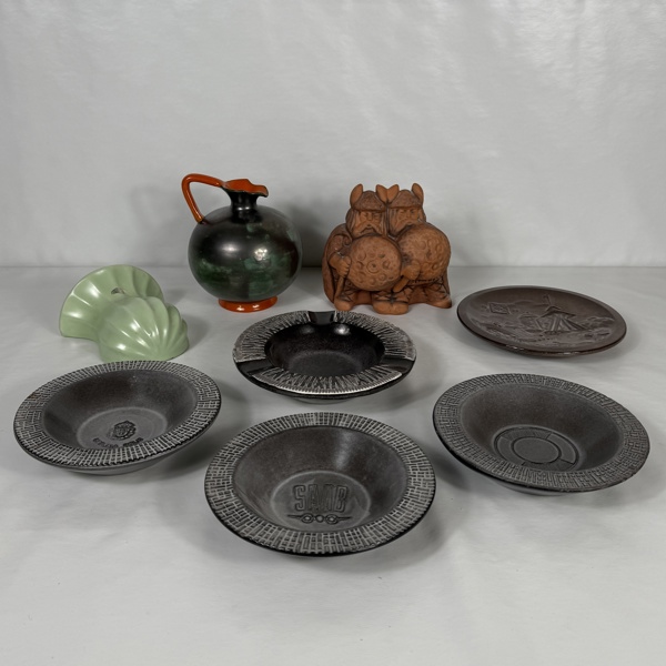 Keramik, 8 delar, Upsala Ekeby.