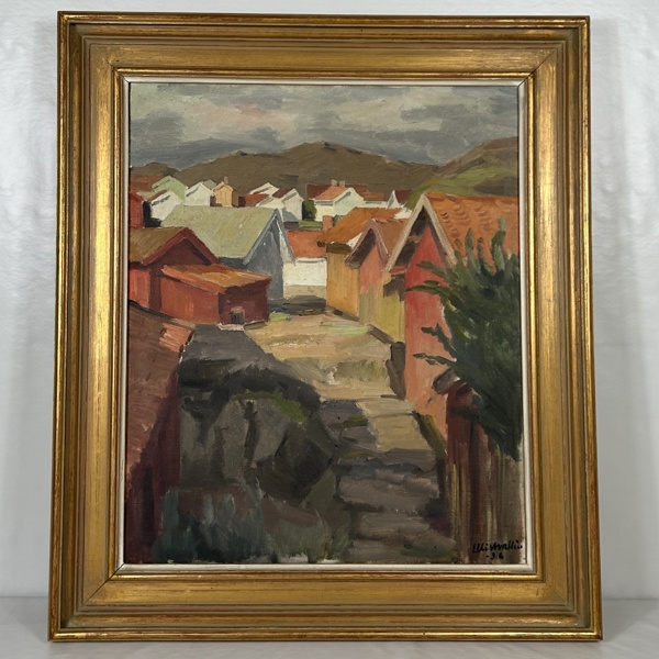 Ellis Wallin. Olja på duk, signerad.