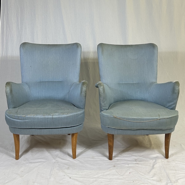 Carl Malmsten. Fåtöljer, ett par, "Stora Furulid", 1950-tal.