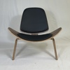 Stol, inspirerad av Hans J. Wegner, CH07, "Shell Chair".