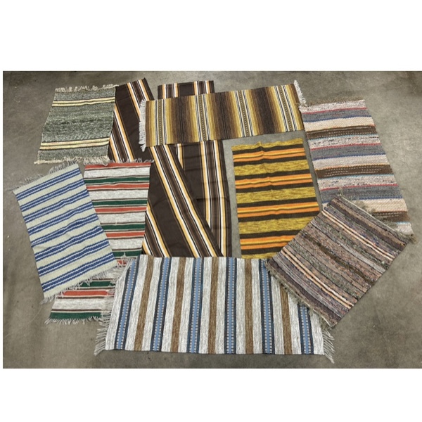 Trasmattor, 9st, plast och textil.