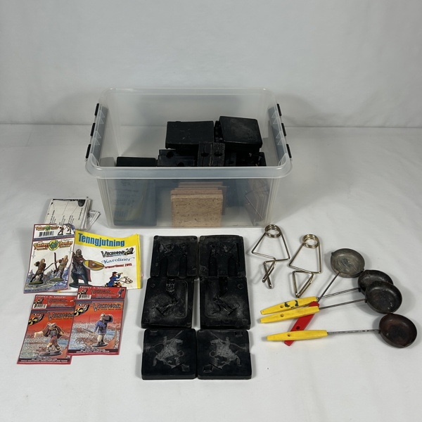 Utrustning för tenngjutning.