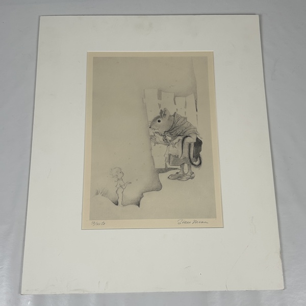 Einar Nerman. Litografi, signerad.