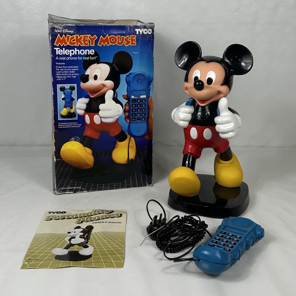 Telefon, "Musse Pigg", Tyco, 1990-tal.