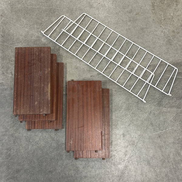 Stringhylla, 7 delar, 1950/60-tal.