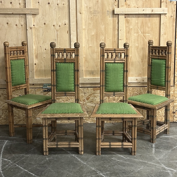 Stolar, 4st, fornnordisk stil, 1900-tal.