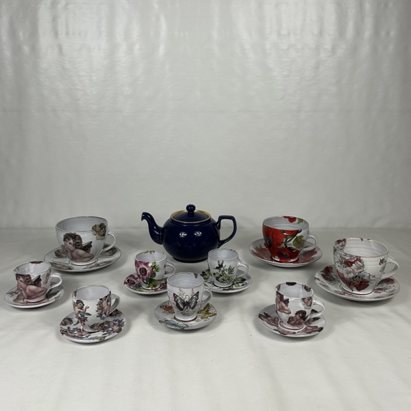 Te- och kaffeservisdelar, 19st.