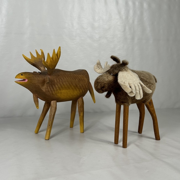 Figuriner, 2st, älgar.