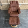Fåtölj med fotpall, "Stressless Reno", Ekornes.