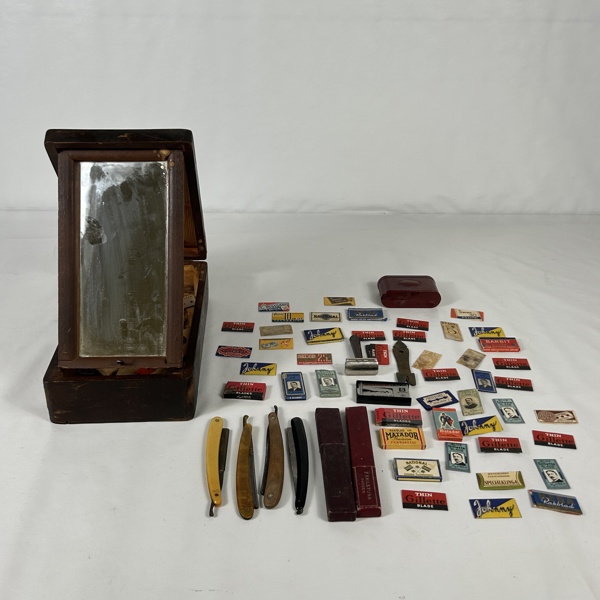 Rakskrin, med tillbehör.