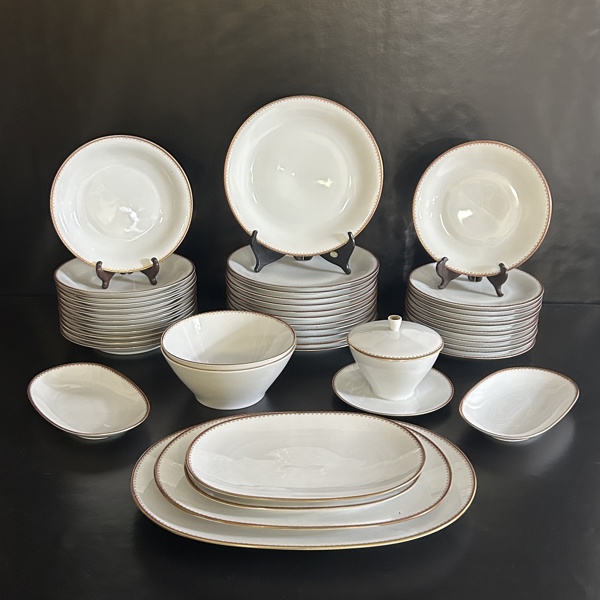 Matservis, 45 delar, porslin, Hackefors.