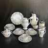 Kaffeservisdelar, 26st, porslin, m.m.