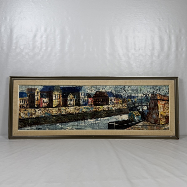 Oidentifierad konstnär. Olja på duk, signerad.