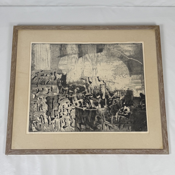 Gösta Gierow. Litografi, signerad.