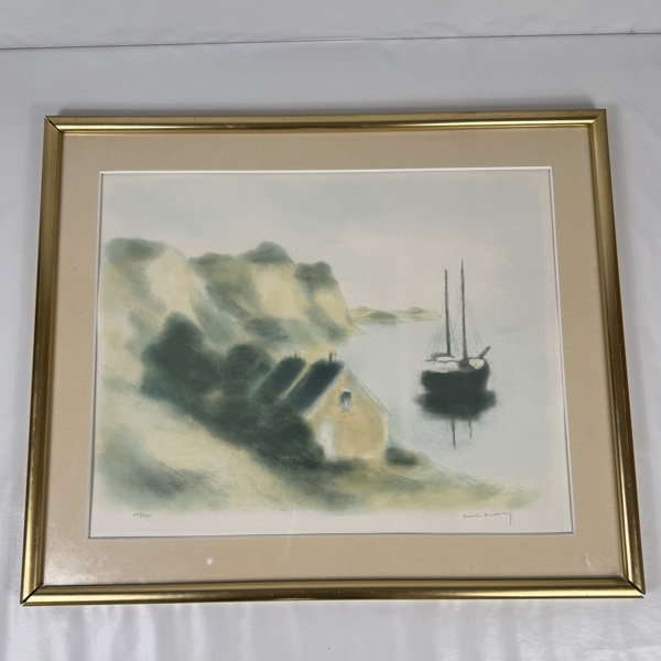 Gustav Rudberg. Färglitografi, signerad.