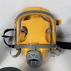 Gasmask med filter.