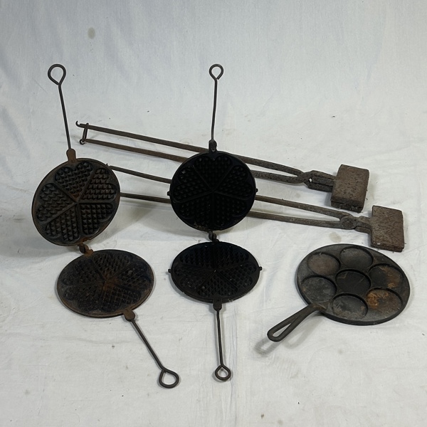 Våffeljärn och plattlägg, m.m.