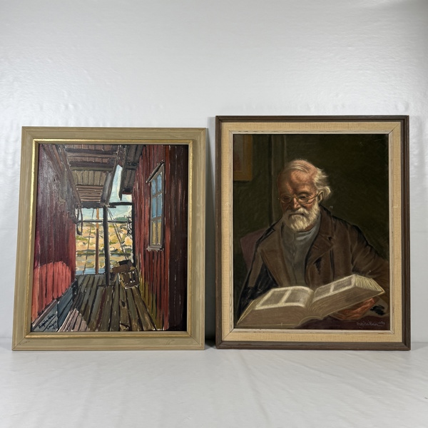 Torbjörn Finn. Tavlor, 2st, signerade.