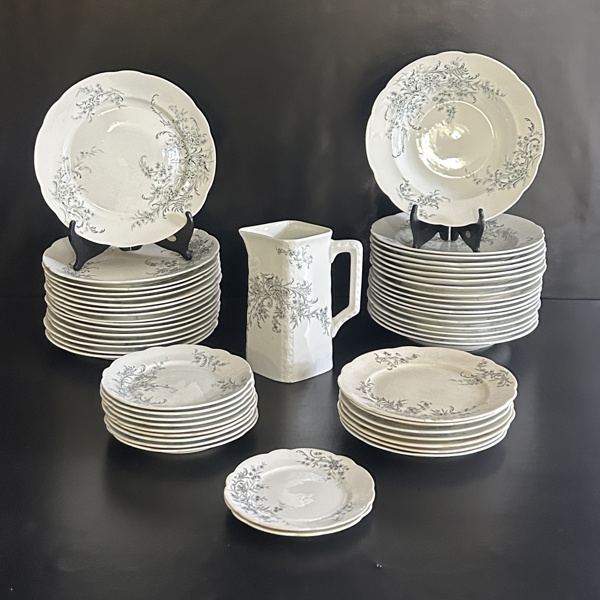 Matservisdelar, 55st, "Eveline", Rörstrand.