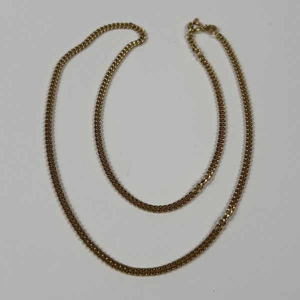 Halsband, 18k guld, pansarlänk.