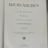 Böcker, 3 band, Djurvärlden, 1900-tal.