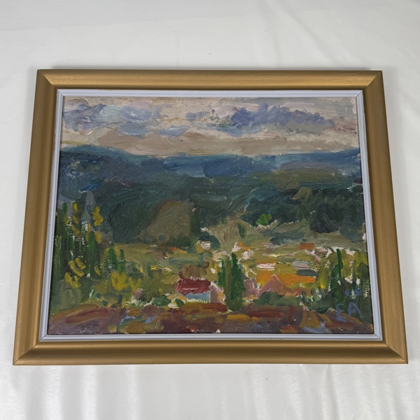 Erling Ärlingsson. "Fjell Mangskog" Olja på duk, signerad.