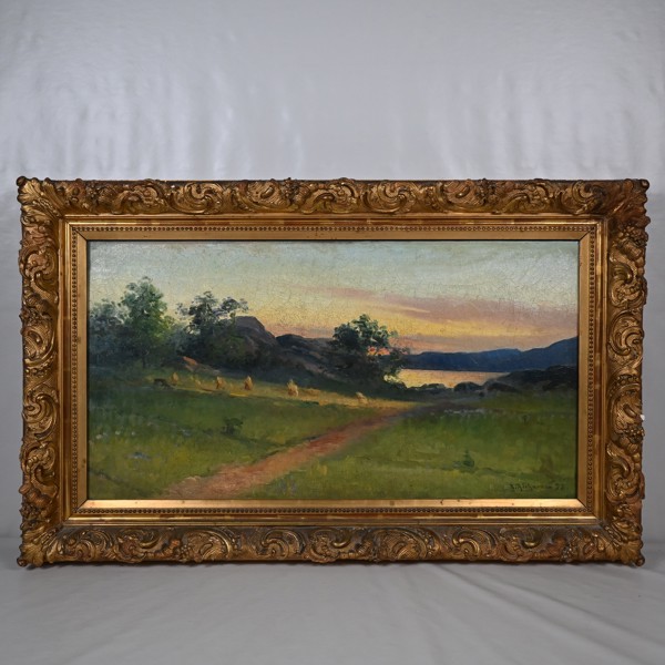 Ludvig Richarde. Olja på duk, signerad.