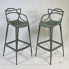 Philippe Starck. Barstolar, ett par, "Masters Stool", Kartell, 2000-tal.