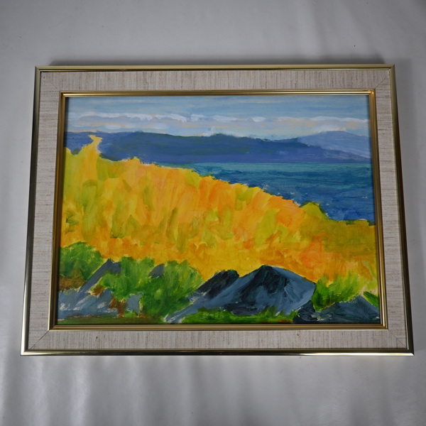 Stig Anå. Olja på pannå, signerad.