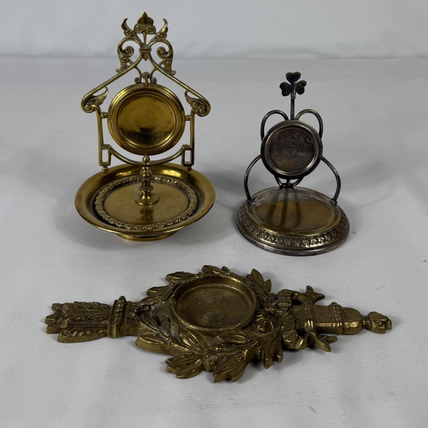 Fickurställ i metall, 3st, 1900-tal.