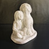 Skulptur, Austin Production, Flicka och hund, signerad.