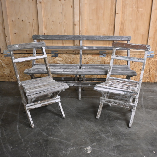 Trädgårdsmöbel, 4 delar, hopfällbar.