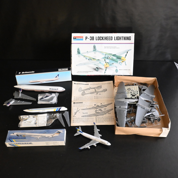 Modellflygplan, mm, 1900-tal.