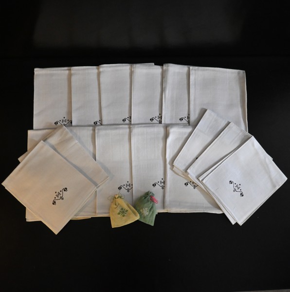 Hemvävda handdukar, 16st.