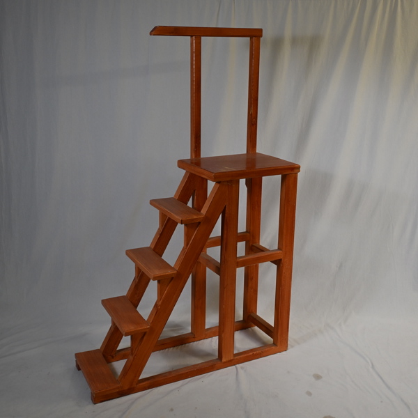 Biblioteksstege, trä, 1900-tal.