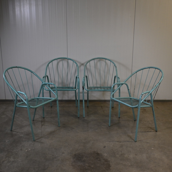 Trädgårdsstolar i metall, 2000-tal.