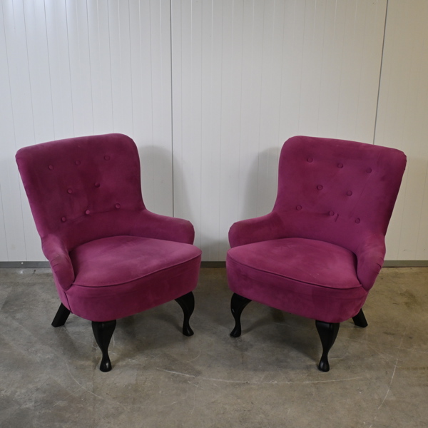 Fåtöljer, ett par, "Ebba", Mio Möbler.