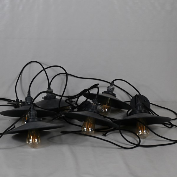 Taklampor, 6st, samtida.