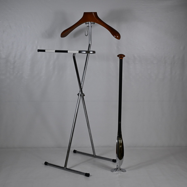 Herrbetjänt och skohorn, metall och trä, 1900-tal.