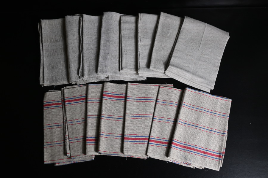 Hemvävda handdukar, 15st.
