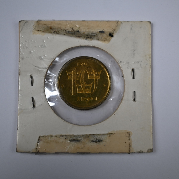 Mynt, 10kr, omvänd.