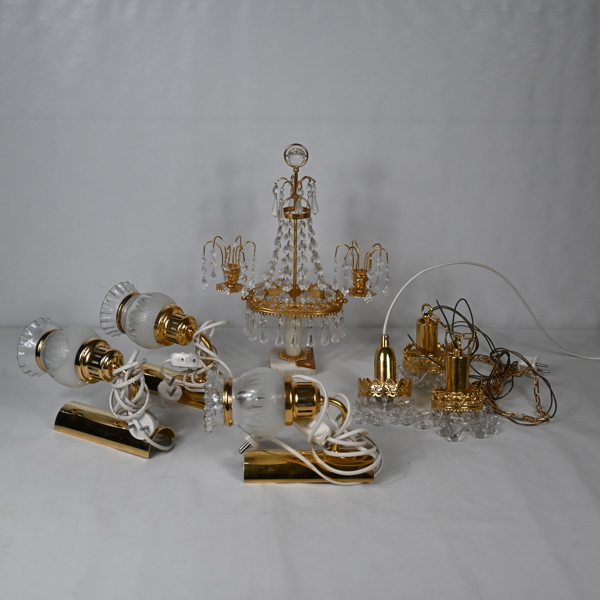 Parti belysning, metall.