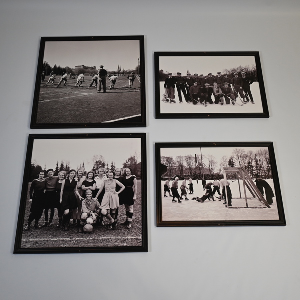 Tavlor, 4st, fotografier, Studenternas, Uppsala.