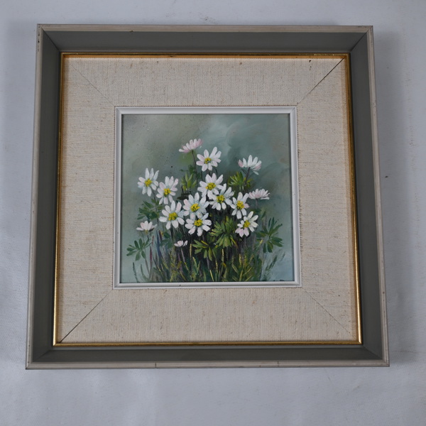 Okänd konstnär. Olja på pannå, signerad