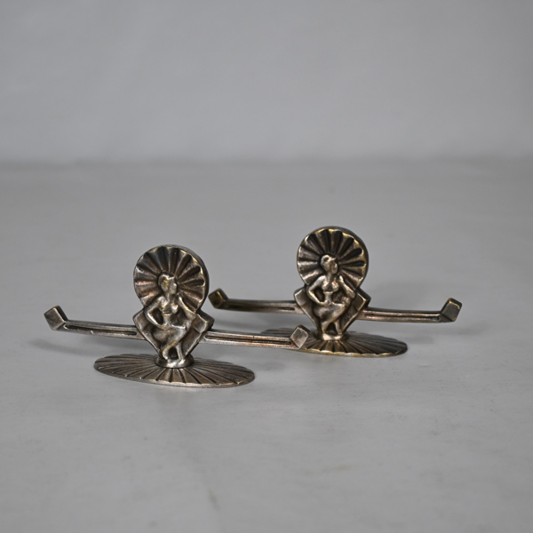 Art Nouveau , Smörknivsställ, 2st, 1900-tal.